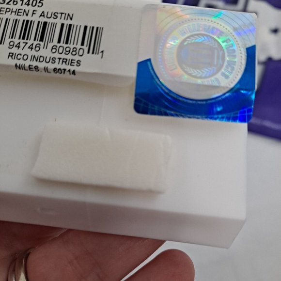 Stephen F Austin Window Flag Purple Gray White - Picture 8 of 9